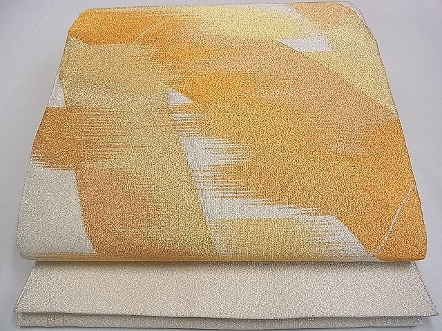 平和屋着物■綴れ 太鼓柄袋帯 霞文 金銀糸 逸品 ud2860
