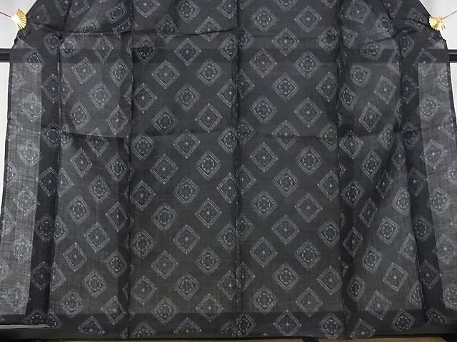 平和屋本店■極上 夏物 重要無形文化財 本場宮古上布 苧麻 着丈156cm 裄丈64.5cm 逸品 4kk4155