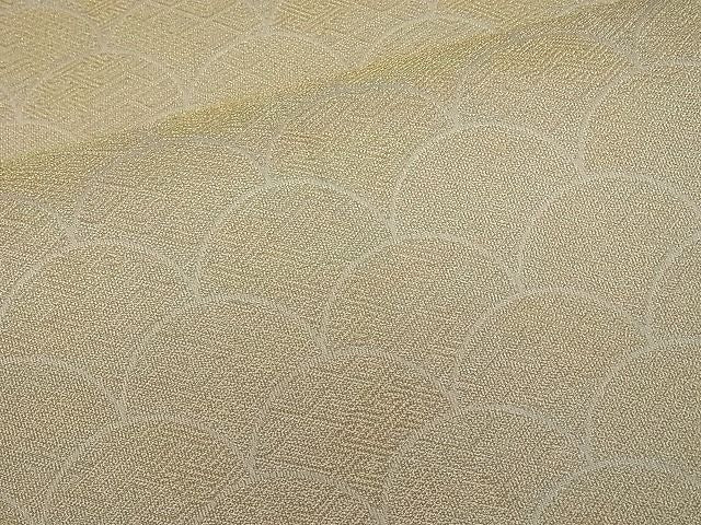 平和屋着物■六通柄袋帯 青海波 金糸 逸品 n-qw0523