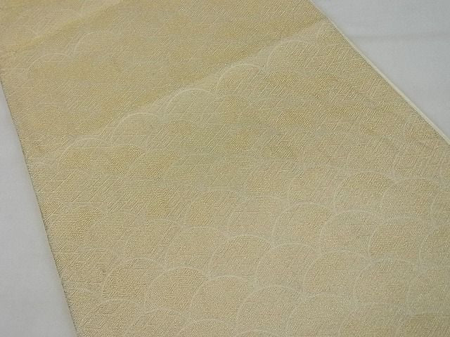 平和屋着物■六通柄袋帯 青海波 金糸 逸品 n-qw0523