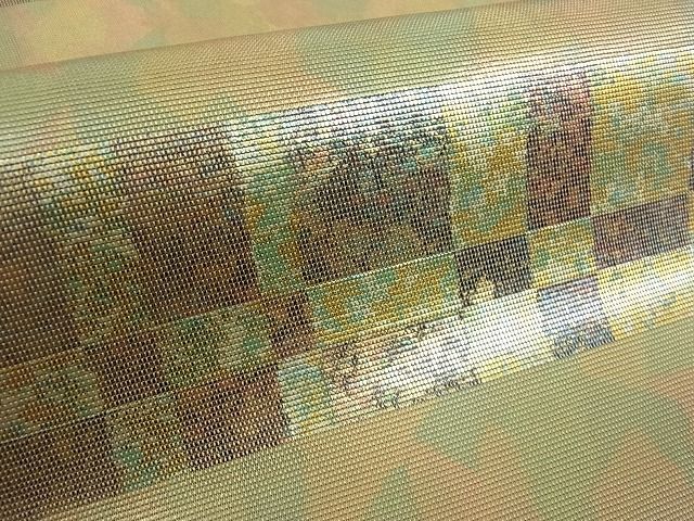 平和屋着物■西陣 六通柄袋帯 横段文 金彩 引箔 逸品 wb8589