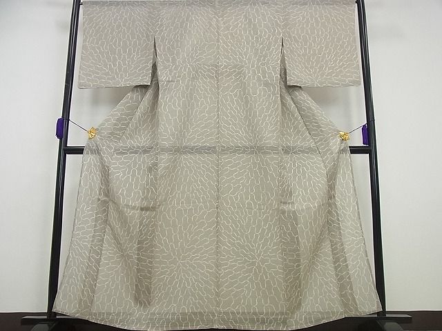平和屋本店*超希少 夏物 品川恭子 絽紬 網目文 逸品3s5383