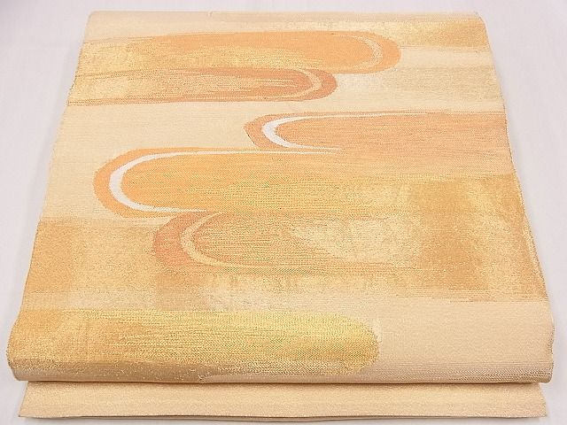 平和屋着物■太鼓柄袋帯 エ霞文 金糸 逸品 eg0945