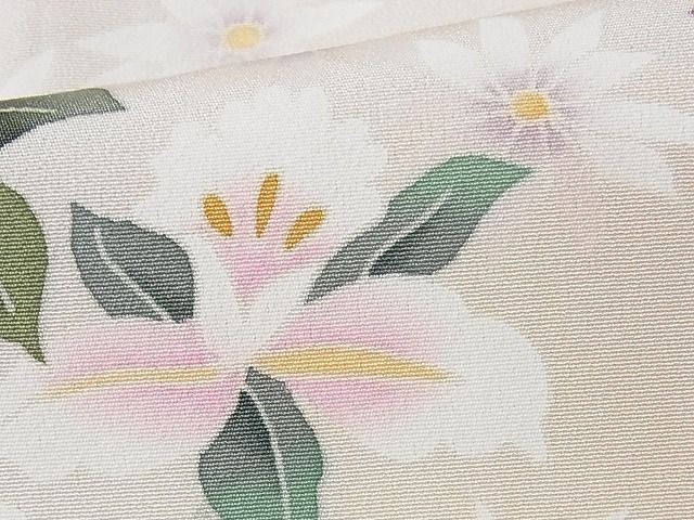 平和屋本店■極上 本加賀友禅作家 多崎元人 訪問着 草花文 暈し染め 着丈160cm 裄丈65cm 正絹 逸品 未使用 4kk4208