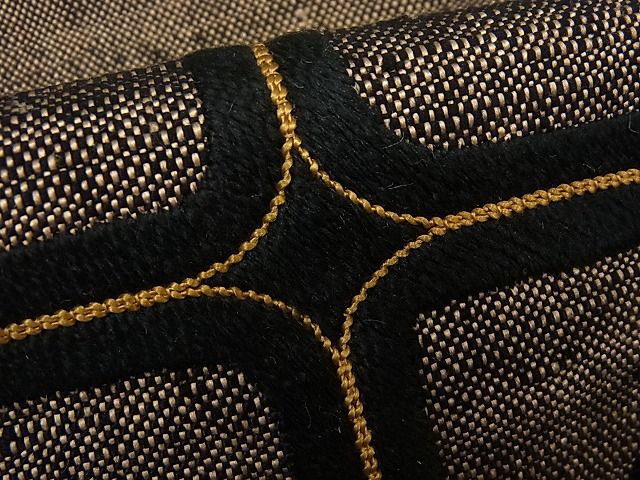 期間限定セール30%off●希少 銀座こうげい 九寸名古屋帯 アイヌ柄 紬地 たとう紙付き 逸品3s5656