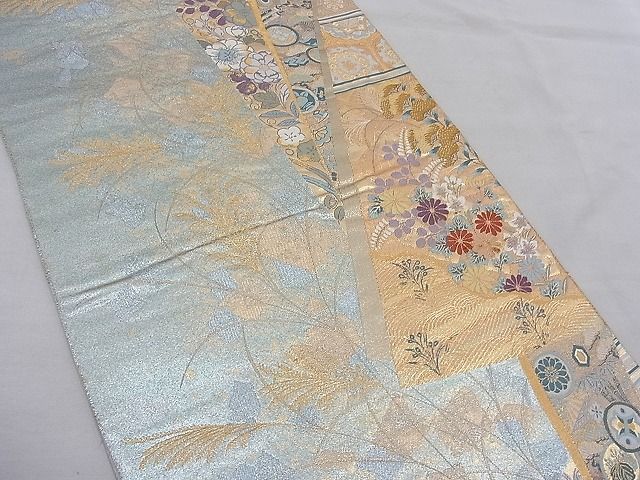 平和屋着物■六通柄袋帯 唐織 瑞華豊麗 金糸 逸品 n-mz8341