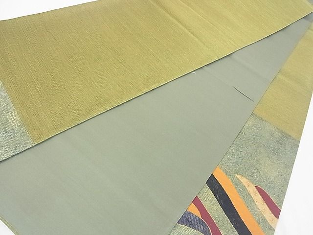 平和屋着物■太鼓柄袋帯 立波文 金彩 逸品 jm3015
