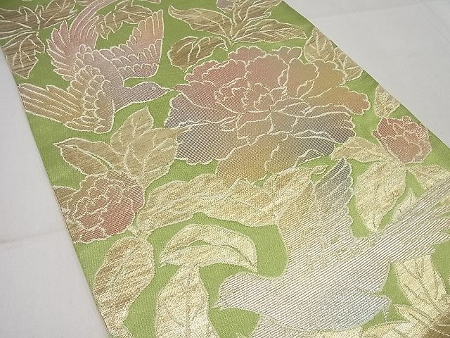 平和屋本店●極上 龍村美術織物 たつむら 六通柄袋帯 花鳥苑錦 逸品4s116