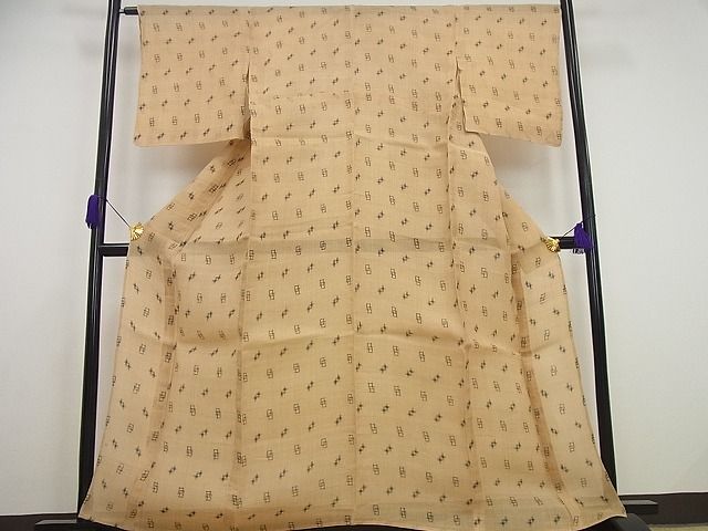平和屋本店*極上 夏物 芭蕉布 手積み芭蕉糸100% 証紙付き 逸品 未使用4s123