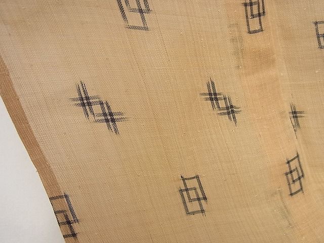平和屋本店*極上 夏物 芭蕉布 手積み芭蕉糸100% 証紙付き 逸品 未使用4s123