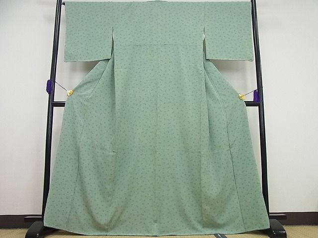 平和屋本店■極上 人間国宝 小宮康孝 江戸小紋 梅唐草文 逸品 未使用4s132