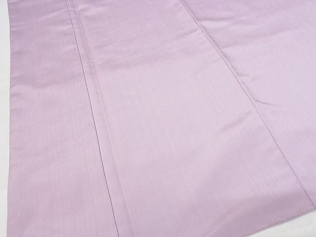 平和屋本店■希少 芝崎重一 座操手引糸 ロックウッド染 無地 淡紅藤色 ロング 着丈171cm 裄丈68cm 正絹 逸品 KAAA1802kk5