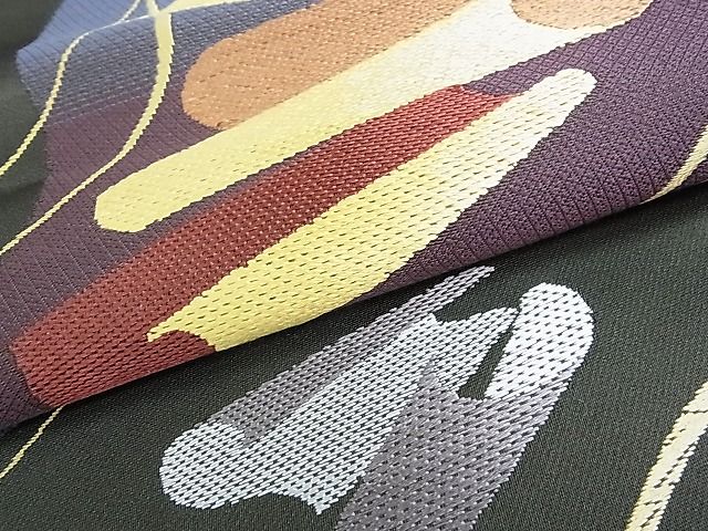 平和屋着物■六通柄袋帯 絵巻 逸品 op8073