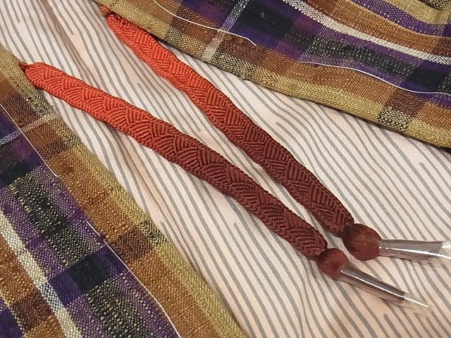 平和屋本店●極上 浦野理一 経節紬 アンサンブル 格子 着丈163cm 裄丈67.5cm 正絹 逸品 4kk0007