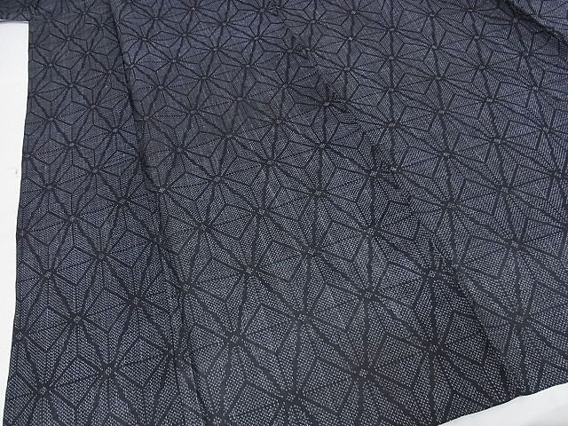 平和屋本店■極上 夏物 重要無形文化財 本場宮古上布 麻の葉文様 苧麻 着丈160cm 裄丈67.5cm 逸品 4kk0045