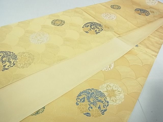 平和屋着物■六通柄袋帯 唐織 古代裂 金糸 逸品 rt3418