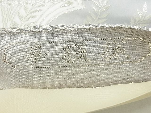 平和屋着物■六通柄袋帯 華模様 金銀糸 逸品 jm3151
