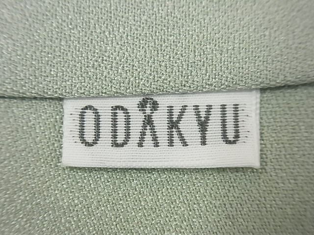 平和屋本店●極上 創業460年・千總 訪問着 駒刺繍 霞草花文 金彩 小田急扱い 逸品4s314