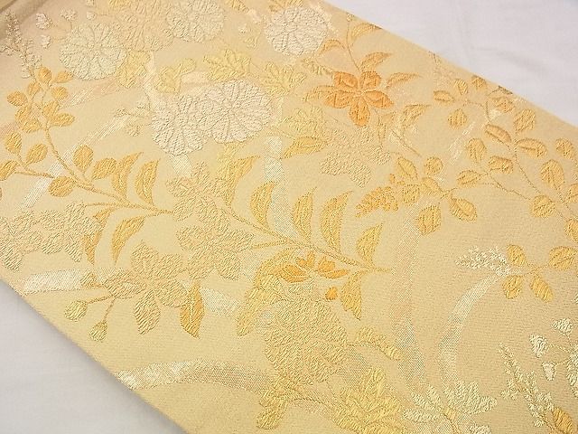 平和屋着物■六通柄袋帯 菊花文 金糸 逸品 n-me1252