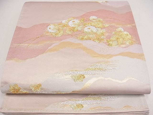 平和屋着物■六通柄袋帯 秀宝錦彩文 金銀糸 逸品 ya1137