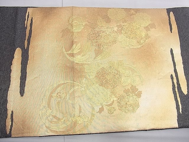 平和屋着物■太鼓柄袋帯 千尋庵 平安五彩 花丸文 金糸 逸品 n-gt3855