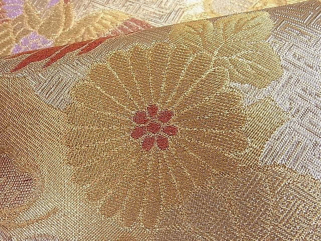 平和屋着物■六通柄袋帯 錦華 鳳凰草花文 金銀糸 逸品 CAAA2732ut