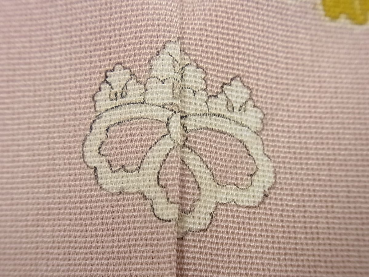 平和屋本店●極上 創業460年・千總 訪問着 駒刺繍 几帳花文 金彩 逸品3s4887