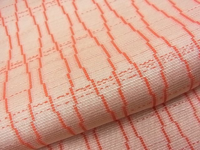 平和屋着物■上質な紬 立涌文様 逸品 n-sa4141