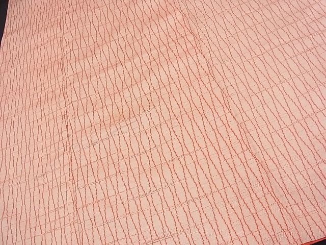 平和屋着物■上質な紬 立涌文様 逸品 n-sa4141