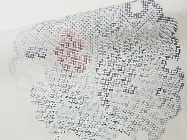 平和屋本店■極上 白泥染の第一人者・絣の魔術師 恵積五郎 本場大島紬 恵大島織物謹製 9マルキ 証紙 正絹 逸品 未使用 KAAA0437kk4