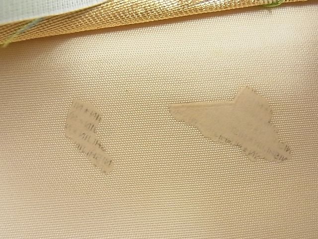 平和屋着物■西陣 六通柄袋帯 ふくれ織 花菖蒲 金糸 逸品 n-te1917