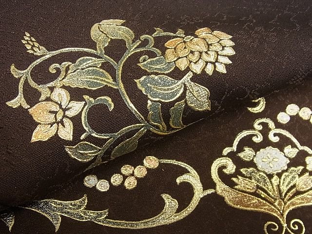 平和屋本店●極上 金彩友禅 卓越技能者・名工・和田光正 訪問着 花唐草文 暈し染め パールトーン加工 逸品 未使用4s639