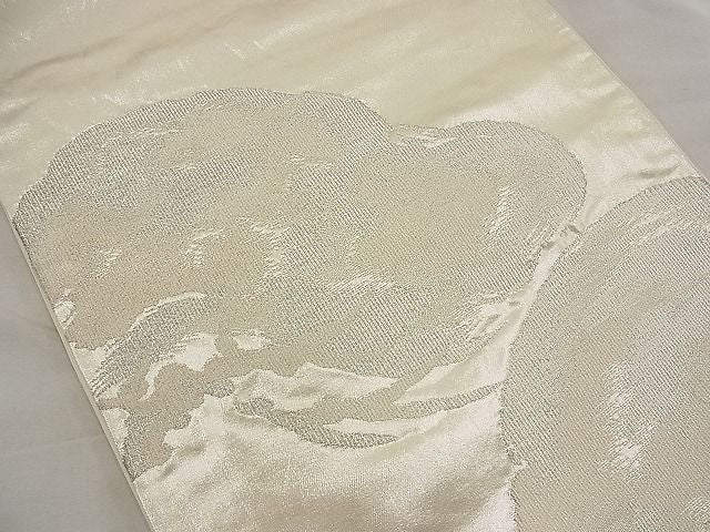 平和屋着物■六通柄袋帯 綴れ 松 銀糸 逸品 n-ea1886