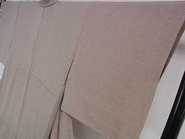 平和屋本店■極上 人間国宝 小宮康孝 江戸小紋 独楽 胡桃染色地 逸品 DZAA0070kh4