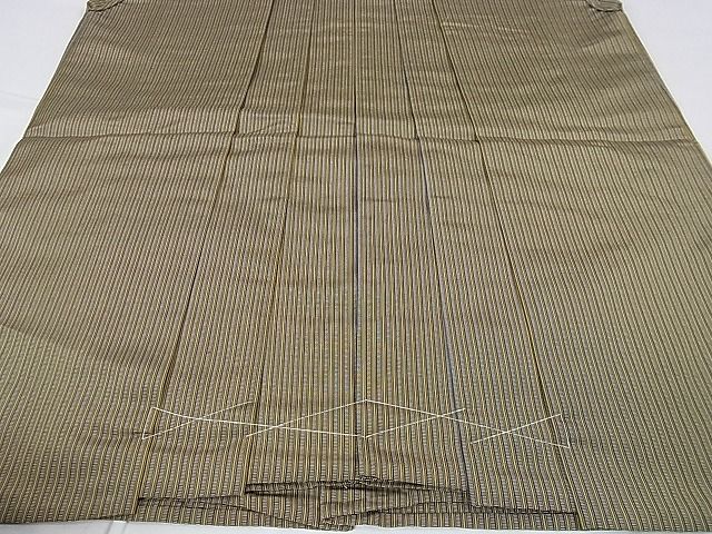 平和屋本店●極上 男性 人間国宝 甲田綏郎 精好仙台平 馬乗袴 縞 逸品 未使用 DZAA0079kh4