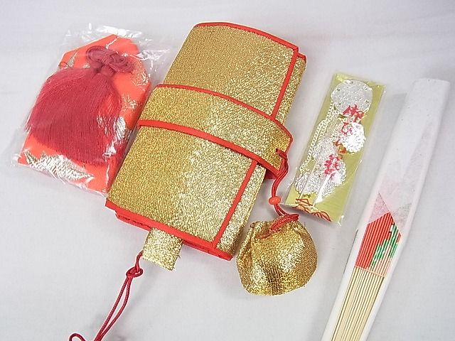 平和屋本店■極上 子供 七五三 女の子 3歳 祝着・襦袢・帯・小物セット 刺繍 花毬文 金糸 逸品 DZAA0093kh4