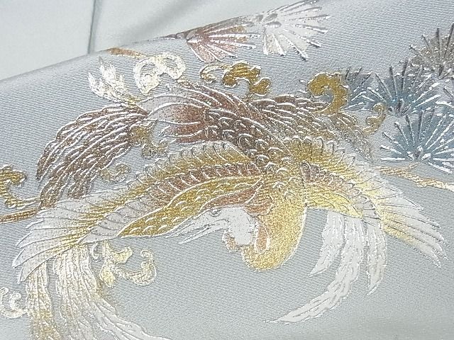 平和屋本店●極上 金彩友禅 卓越技能者・名工・和田光正 訪問着 鳳凰松文 暈し染め ロング丈 正絹 逸品 KAAA0562kk4