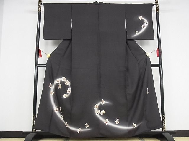 平和屋本店●極上 西陣 輝洸 安次郎 訪問着 宝尽くし 兎 暈し染め 金彩 正絹 逸品 KAAA0580kk4