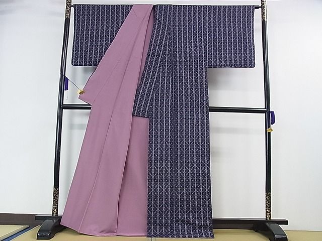 平和屋本店●極上 本場琉球 読谷山花織 紬地 草木染 我喜屋美小枝作 証紙付き 逸品 DZAA0113kh4