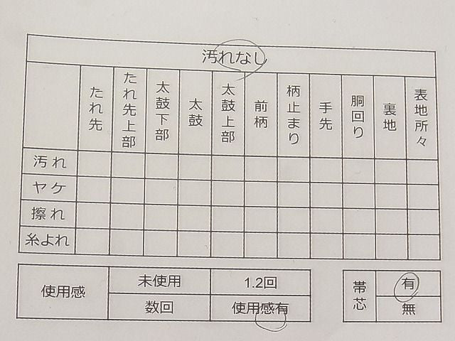 平和屋着物◎六通太鼓柄袋帯 唐織 短冊花鳥文 金糸 引箔 逸品 CAAC8478ca