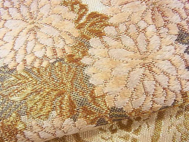 平和屋着物■六通柄袋帯 屏風琳派絵図 金糸 引箔 逸品 CAAC6452eg