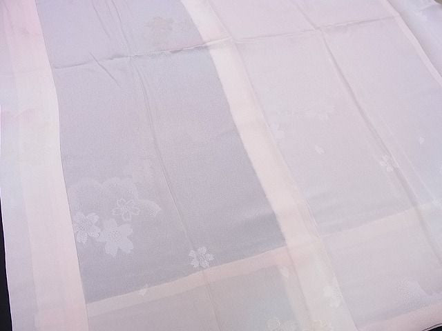 平和屋着物■上質な長襦袢 無双仕立て 舞花地紋 暈し染め 逸品 CAAA9539ev