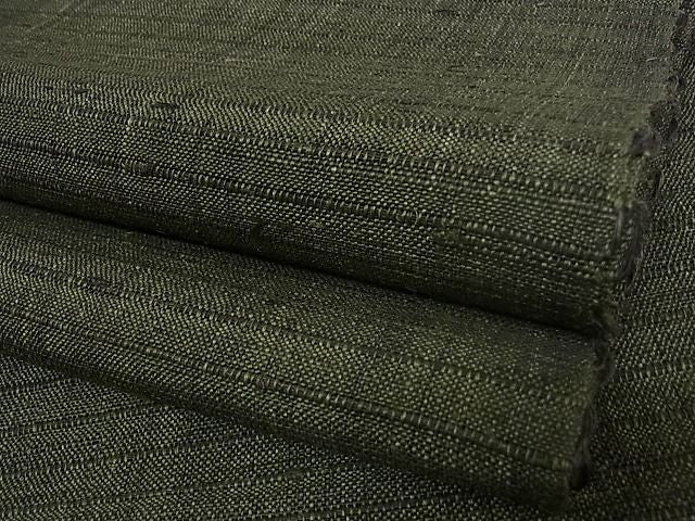 平和屋本店■最高級 夏物 重要無形文化財 越後上布 小川正義 八寸名古屋帯 千歳茶色 証紙・共箱付き 苧麻 逸品 未使用 KAAA0760kk4