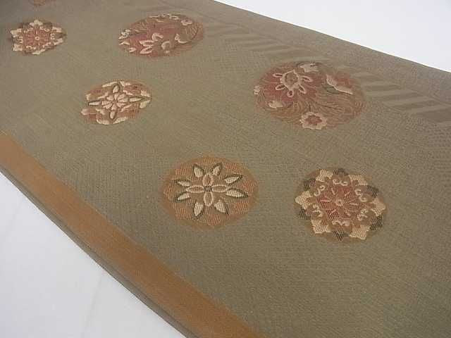 平和屋着物◎六通柄 本袋帯 花丸文 逸品 DAAA4880ar
