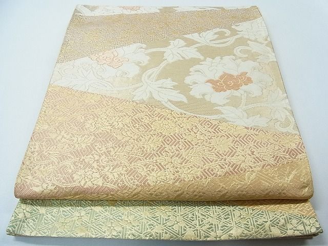 平和屋着物◎六通柄袋帯 切嵌花唐草文 金糸 逸品 CAAC4534in