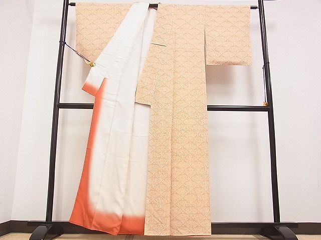 平和屋着物■付下げ 扇面花文 逸品 DAAA5658yyy