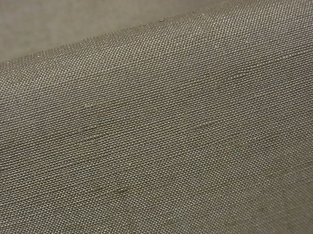 平和屋本店●極上 男性 紬 アンサンブル 兵児帯セット 着物:生壁色 羽織:焦茶 兵児帯:虫襖 正絹 逸品 KAAA0871kk4