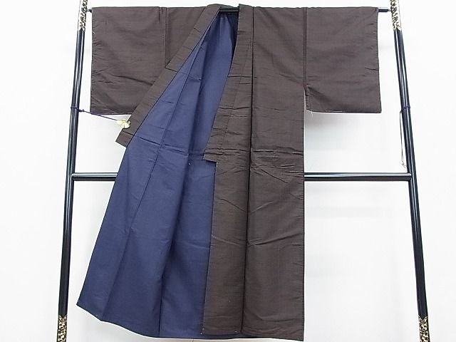 平和屋着物■男性 紬 格子 逸品 DAAC6089fe