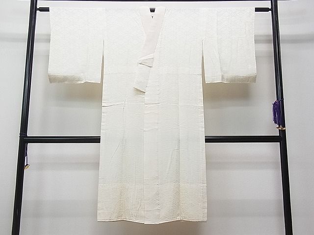 平和屋着物■上質な長襦袢 無双仕立て 花菱地紋 三越扱い 逸品 CAAB5261ua
