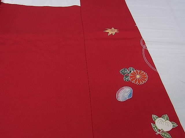 期間限定セール40%off●極上 創業460年・千總 振袖 駒刺繍 貝桶花文 金彩 高島屋扱い 逸品 DZAA0365kh4